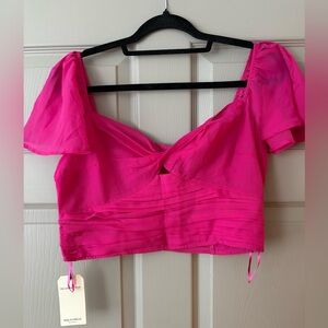 Abercrombie & Fitch Fuchsia Crop Top